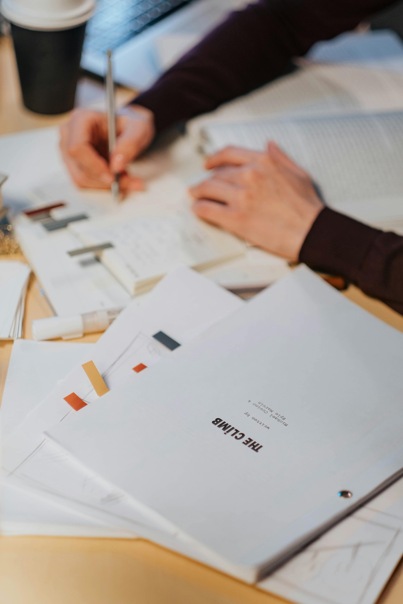 Founders working through positioning on paper
